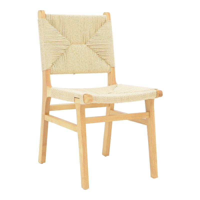 Καρέκλα Arten σχοινί-rubberwood σε φυσική απόχρωση 60x55x85εκ Καρέκλα Arten σχοινί-rubberwood σε φυσική απόχρωση 60x55x85εκ