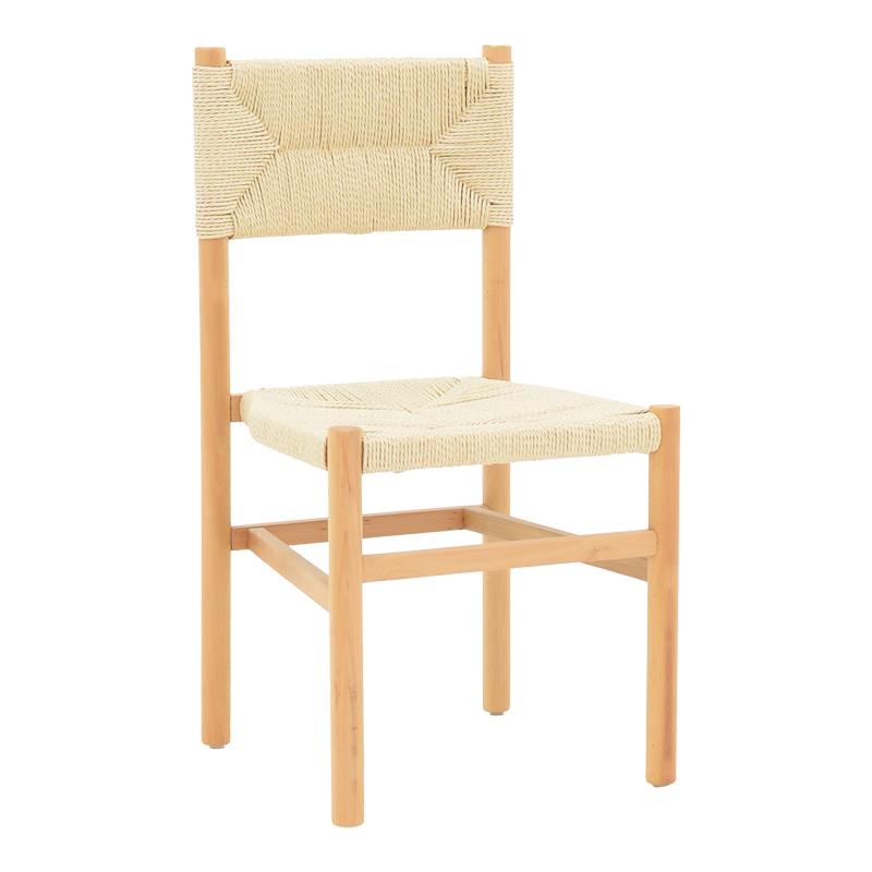 Καρέκλα Oarvine φυσικό rubberwood-φυσικό σχοινί 46x52x88εκ Καρέκλα Oarvine φυσικό rubberwood-φυσικό σχοινί 46x52x88εκ