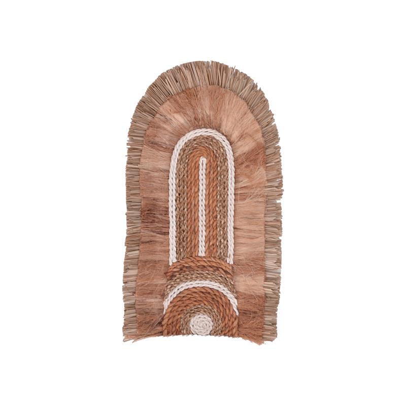 Διακοσμητικό τοίχου Earsy I Inart ψάθα σε φυσικό χρώμα 48x26x8εκ Διακοσμητικό τοίχου Earsy I Inart ψάθα σε φυσικό χρώμα 48x26x8εκ