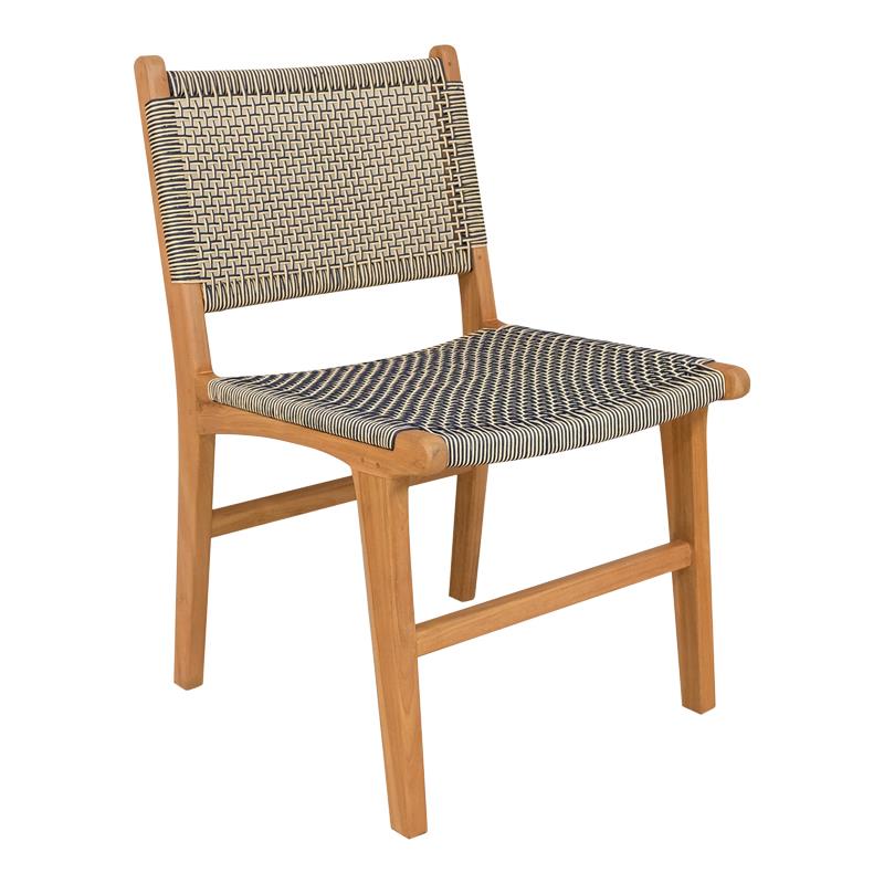 Καρέκλα Darien σκελετός teak ξύλο σε φυσική απόχρωση και κρέμ-μαύρο σχοινί 52x62x86εκ Καρέκλα Darien σκελετός teak ξύλο σε φυσική απόχρωση και κρέμ-μαύρο σχοινί 52x62x86εκ