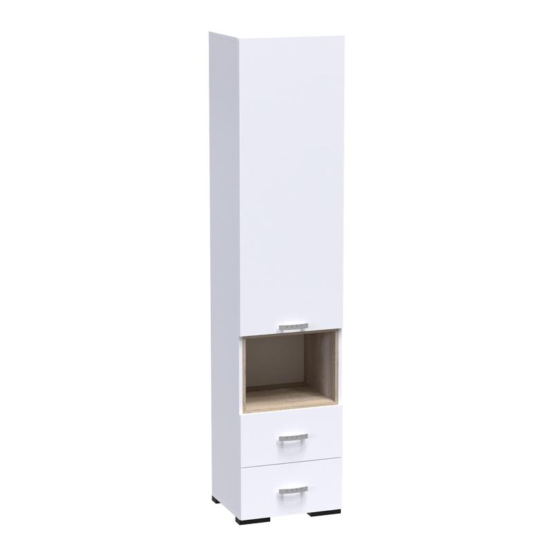 Ντουλάπα Toscana μελαμίνη σε λευκή απόχρωση 50x42x222.5εκ Ντουλάπα Toscana μελαμίνη σε λευκή απόχρωση 50x42x222.5εκ