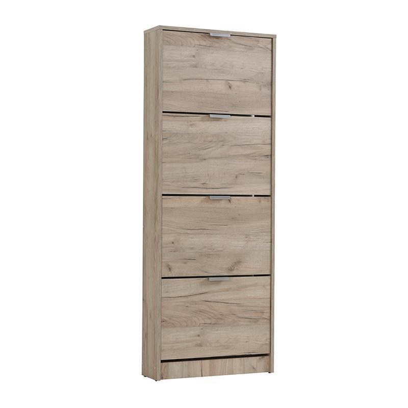 Παπουτσοθήκη Base 14 Γκρί Δρύς 58x18x155,5 εκ. Παπουτσοθήκη Base 14 Γκρί Δρύς 58x18x155,5 εκ.