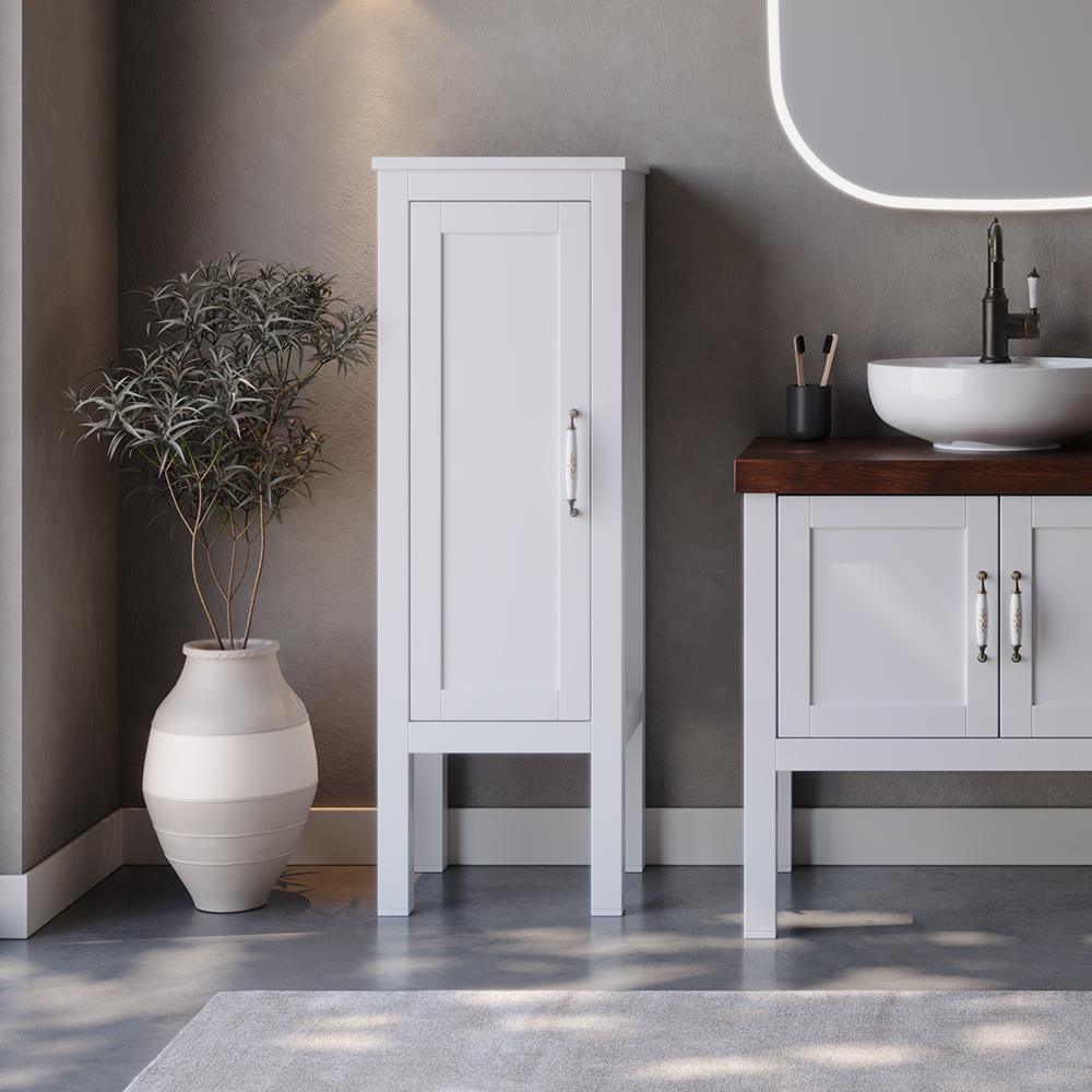 Στήλη μπάνιου επιδαπέδια LONDON 40 Λευκή 40x35x140 εκ. Στήλη μπάνιου επιδαπέδια LONDON 40 Λευκή 40x35x140 εκ.