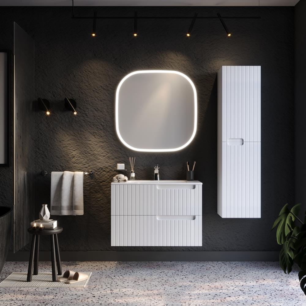 Σετ Έπιπλο Μπάνιου ENZA 80 Λευκό Σετ Έπιπλο Μπάνιου ENZA 80 Λευκό