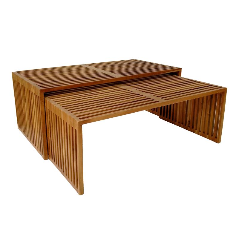 Τραπέζι Tinnie C027 σετ 2τεμ teak ξύλο σε φυσική απόχρωση Τραπέζι Tinnie C027 σετ 2τεμ teak ξύλο σε φυσική απόχρωση