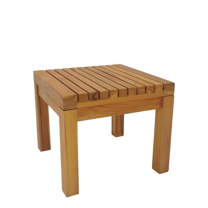 Τραπέζι παραλίας Poly teak ξύλο σε φυσική απόχρωση 35x35x30εκ Τραπέζι παραλίας Poly teak ξύλο σε φυσική απόχρωση 35x35x30εκ