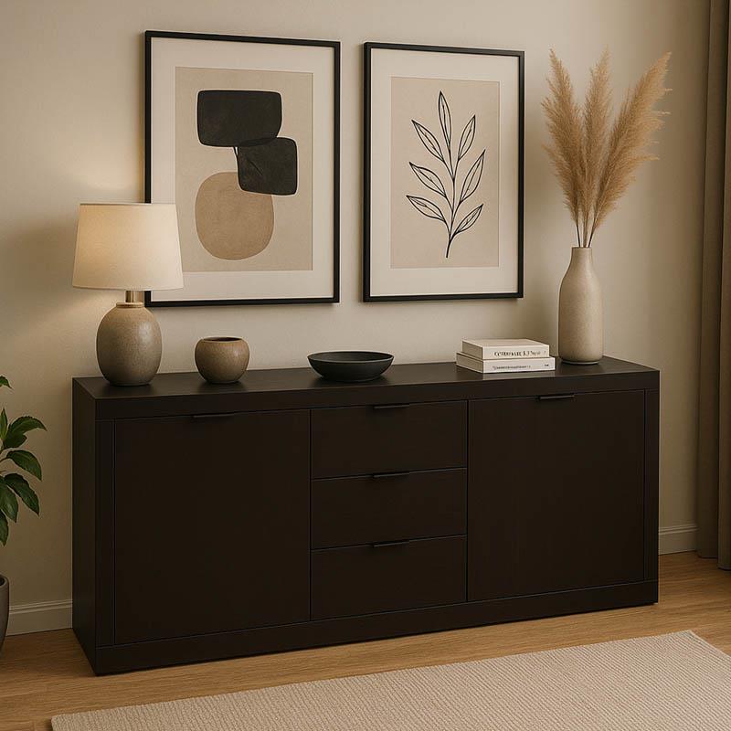 Μπουφές Doha σε wenge απόχρωση 180x45x80.5εκ Μπουφές Doha σε wenge απόχρωση 180x45x80.5εκ