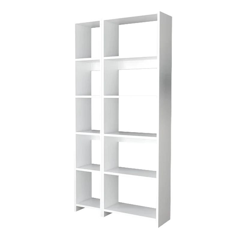 Βιβλιοθήκη Alkathi σε λευκή απόχρωση 77x22x160εκ Βιβλιοθήκη Alkathi σε λευκή απόχρωση 77x22x160εκ