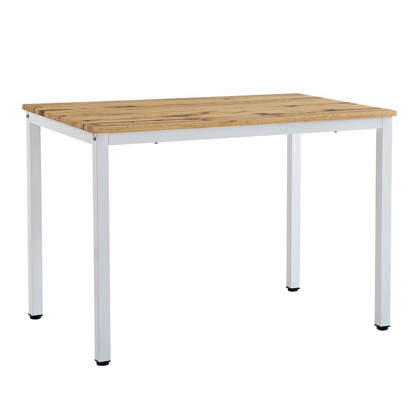 Τραπέζι Witte MDF/Metal σε sonoma απόχρωση με λευκο πόδι 110x70x76εκ Τραπέζι Witte MDF/Metal σε sonoma απόχρωση με λευκο πόδι 110x70x76εκ