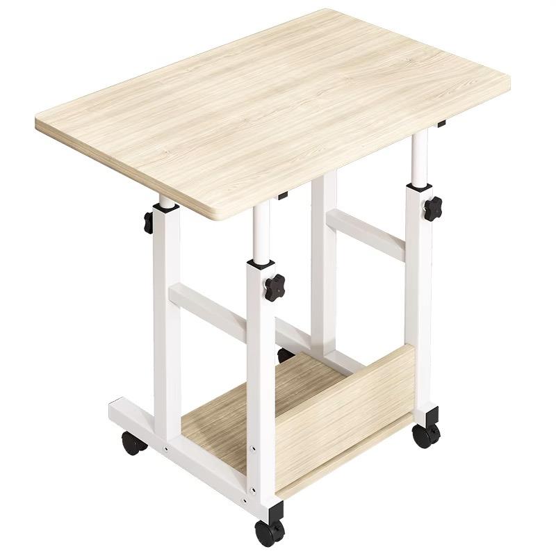 Γραφείο τροχήλατο Stolu MDF-metal σε φυσικό-λευκό απόχρωση 60x40x68εκ Γραφείο τροχήλατο Stolu MDF-metal σε φυσικό-λευκό απόχρωση 60x40x68εκ