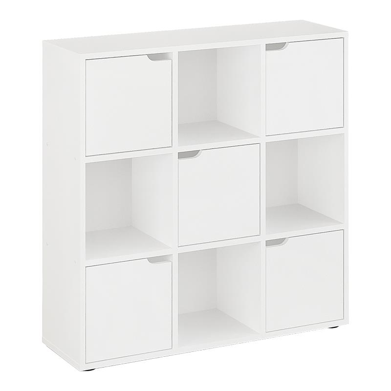 Βιβλιοθήκη Bookel σε λευκή απόχρωση 88.5x27.5x89.3εκ Βιβλιοθήκη Bookel σε λευκή απόχρωση 88.5x27.5x89.3εκ