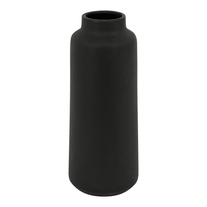Βάζο Bender κεραμικό μαύρo Φ12x30 εκ.