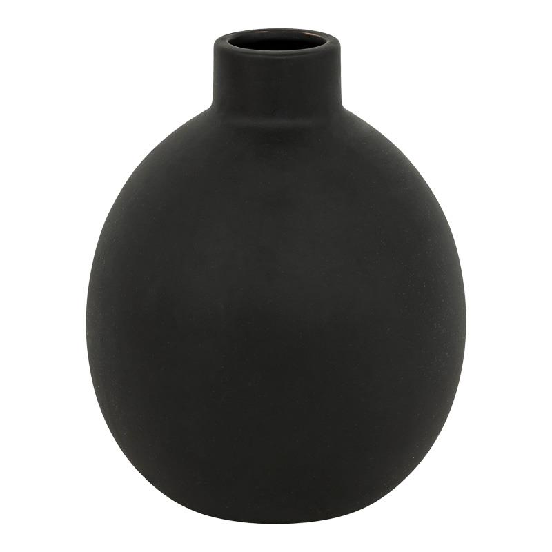 Βάζο Rianzo κεραμικό μαύρο Φ14,5x18 εκ.