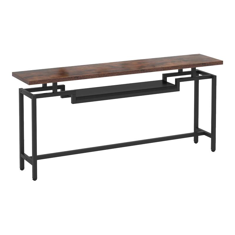 Κονσόλα Onole καρυδί - μαύρο μέταλλο 180x35x82 εκ. Κονσόλα Onole καρυδί - μαύρο μέταλλο 180x35x82 εκ.