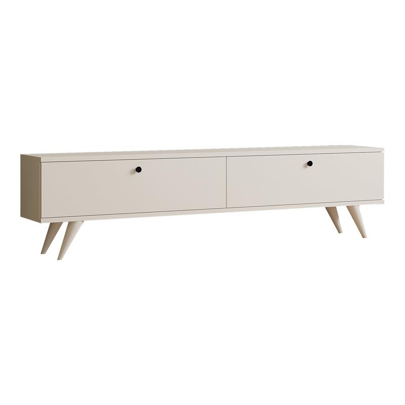 Έπιπλο τηλεόρασης Jate λευκό 160x25x40 εκ. Έπιπλο τηλεόρασης Jate λευκό 160x25x40 εκ.