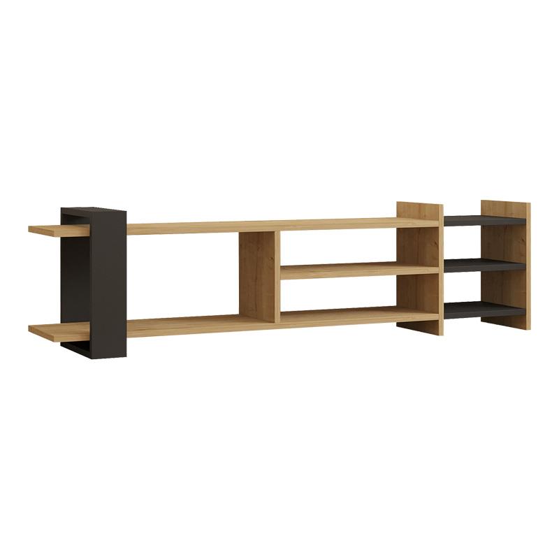 Έπιπλο τηλεόρασης Rinia oak - ανθρακί 153,60x26x40 εκ. Έπιπλο τηλεόρασης Rinia oak - ανθρακί 153,60x26x40 εκ.