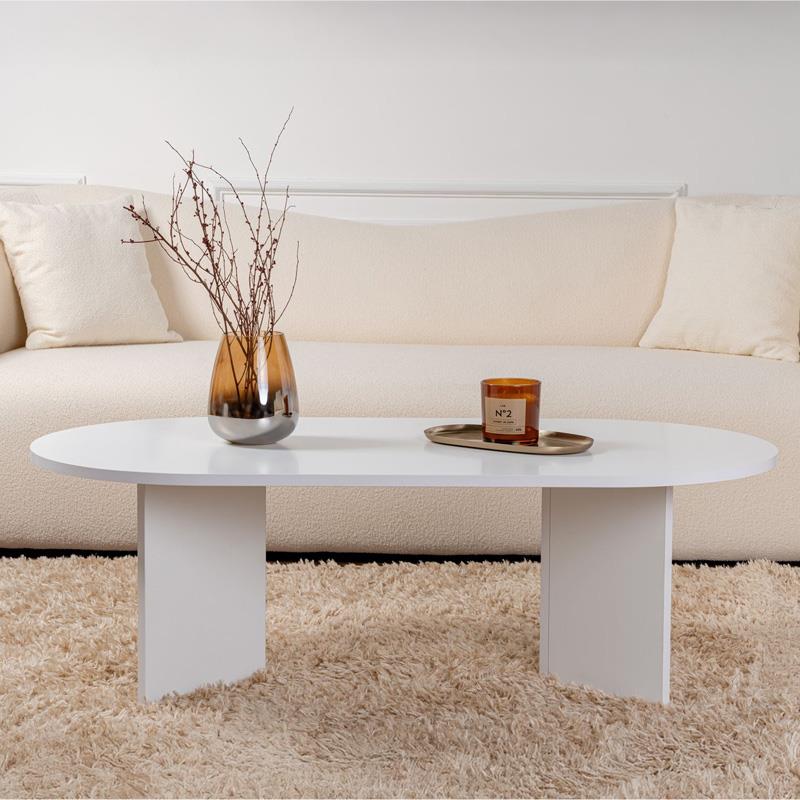 Τραπεζάκι Σαλονιού Tabletod σε Λευκό 119x60x40εκ. Τραπεζάκι Σαλονιού Tabletod σε Λευκό 119x60x40εκ.