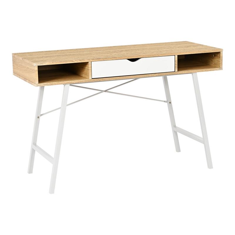 Γραφείο Yamin σε Oak με Λευκό Μεταλλικό Πόδι 120x48x76 εκ. Γραφείο Yamin σε Oak με Λευκό Μεταλλικό Πόδι 120x48x76 εκ.