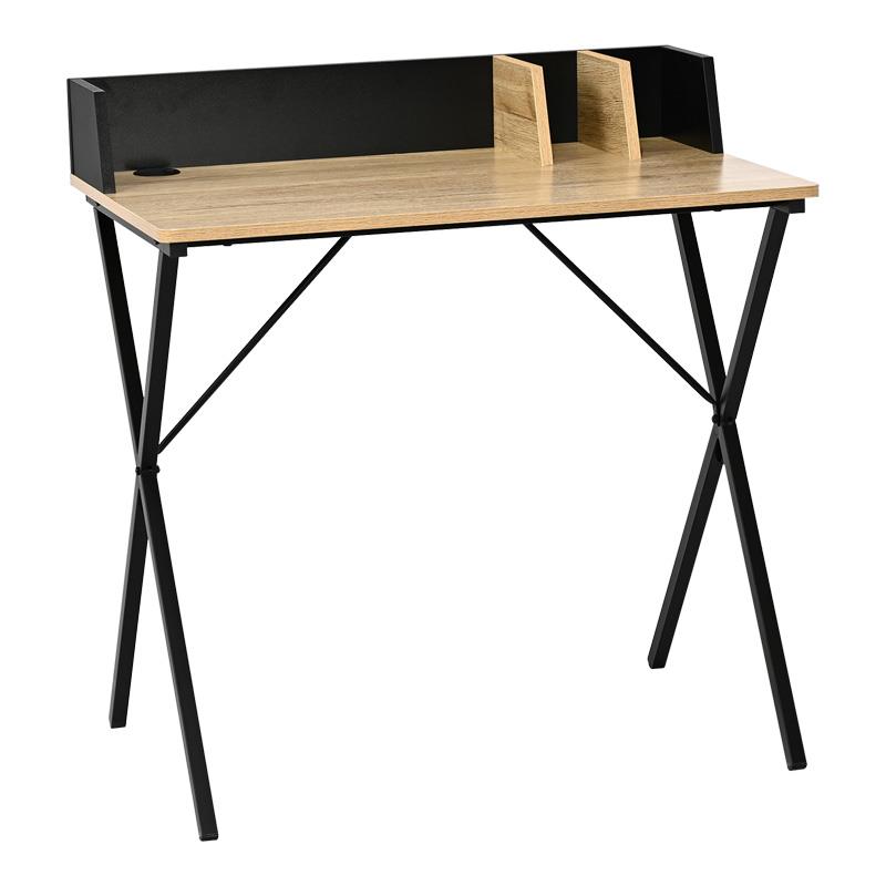 Γραφείο Zervan σε Oak με Μαύρο Μεταλλικό Πόδι 80x50x84 εκ. Γραφείο Zervan σε Oak με Μαύρο Μεταλλικό Πόδι 80x50x84 εκ.
