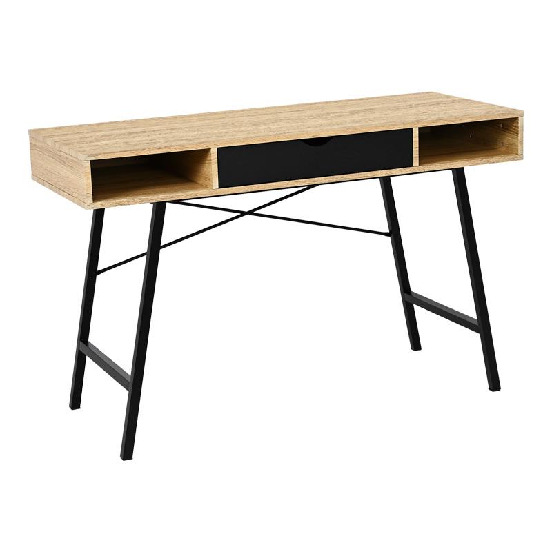 Γραφείο Yamin σε Oak με Μαύρο Μεταλλικό Πόδι 120x48x76 εκ. Γραφείο Yamin σε Oak με Μαύρο Μεταλλικό Πόδι 120x48x76 εκ.