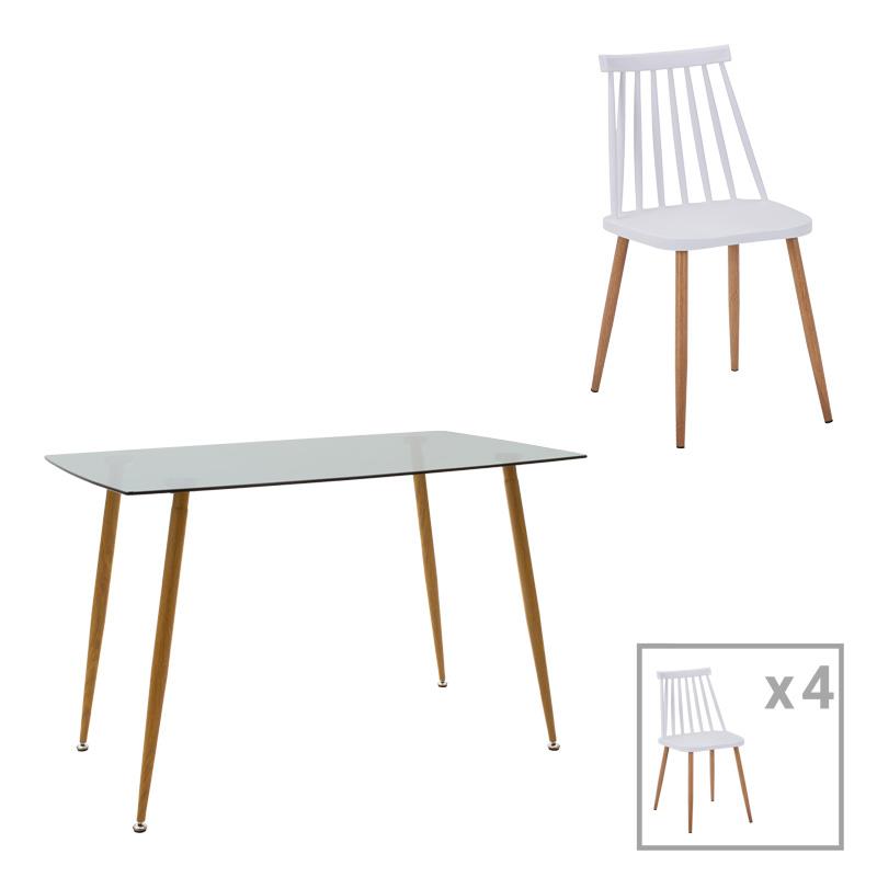 Σετ Τραπεζαρία Chloe-Aurora I 5 τεμ. Γυαλί 8χιλ. Ανθρακί - Πόδι Φυσικό 120x70x75εκ. Σετ Τραπεζαρία Chloe-Aurora I 5 τεμ. Γυαλί 8χιλ. Ανθρακί - Πόδι Φυσικό 120x70x75εκ.
