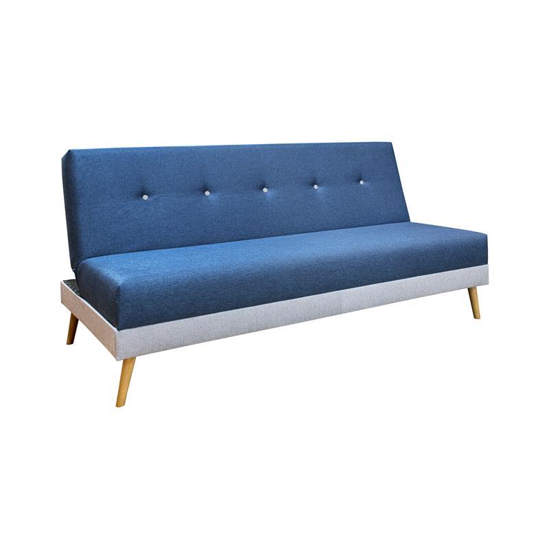 Καναπές - Κρεβάτι Napster Fylliana Denim ύφασμα με Γκρί Ρίγα 180x80x95εκ Καναπές - Κρεβάτι Napster Fylliana Denim ύφασμα με Γκρί Ρίγα 180x80x95εκ