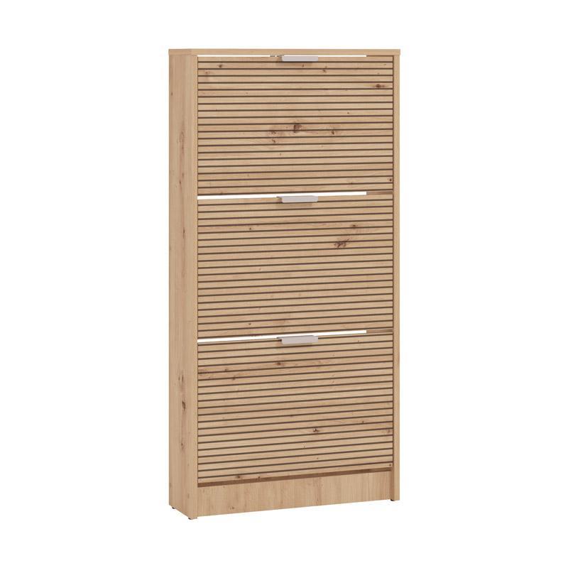 Παπουτσοθήκη Base 13 Artisan Oak με Μαύρες Γραμμές 58x18x119εκ. Παπουτσοθήκη Base 13 Artisan Oak με Μαύρες Γραμμές 58x18x119εκ.