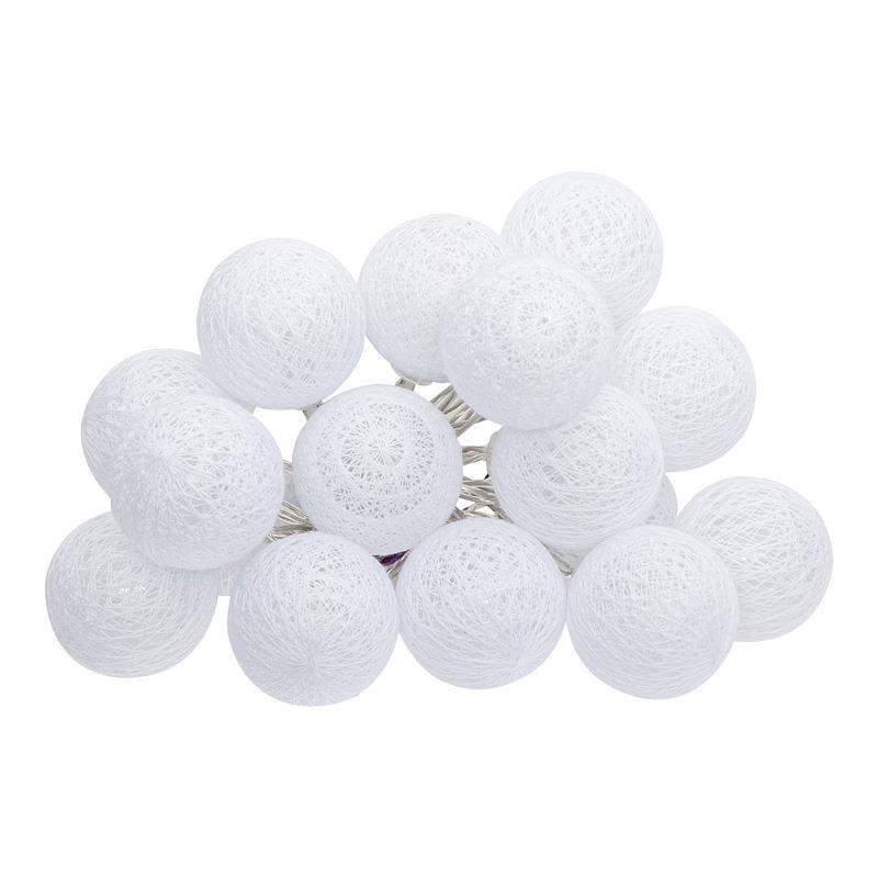 Διακοσμητικά λαμπάκια led Batoni pvc σε λευκή απόχρωση Φ6x435εκ