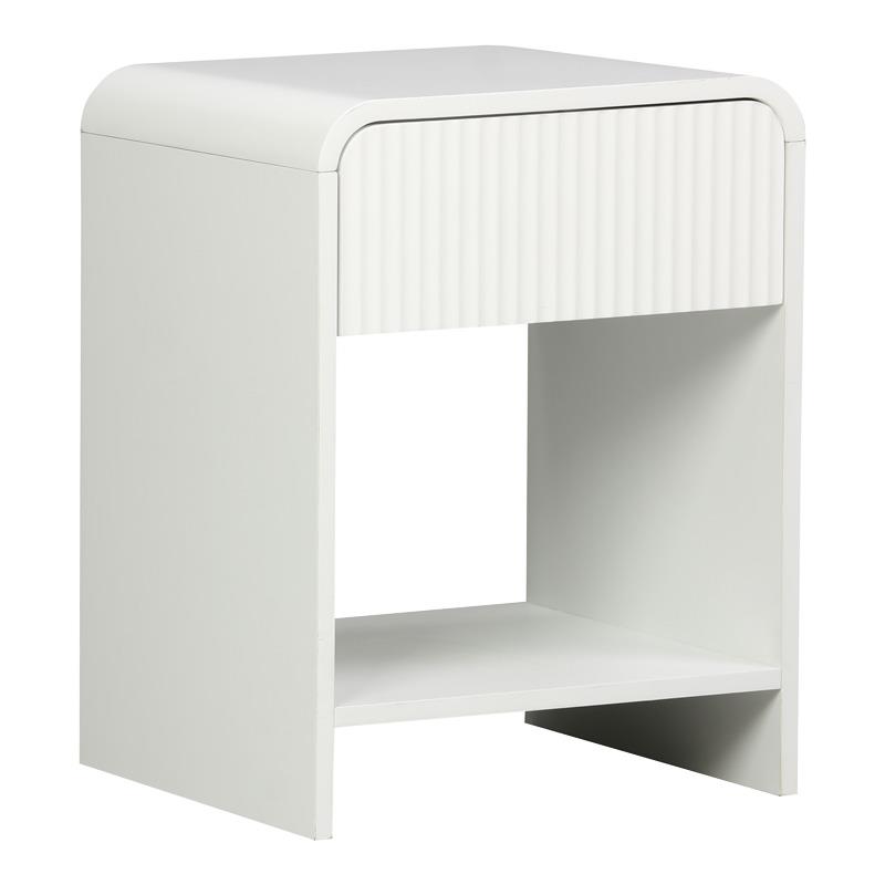 Κομοδίνο Zeplen MDF σε λευκή απόχρωση 40x40x53εκ Κομοδίνο Zeplen MDF σε λευκή απόχρωση 40x40x53εκ