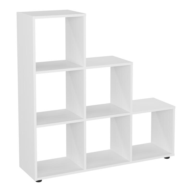 Βιβλιοθήκη Schody σε λευκή απόχρωση 105.5x29.2x107εκ Βιβλιοθήκη Schody σε λευκή απόχρωση 105.5x29.2x107εκ
