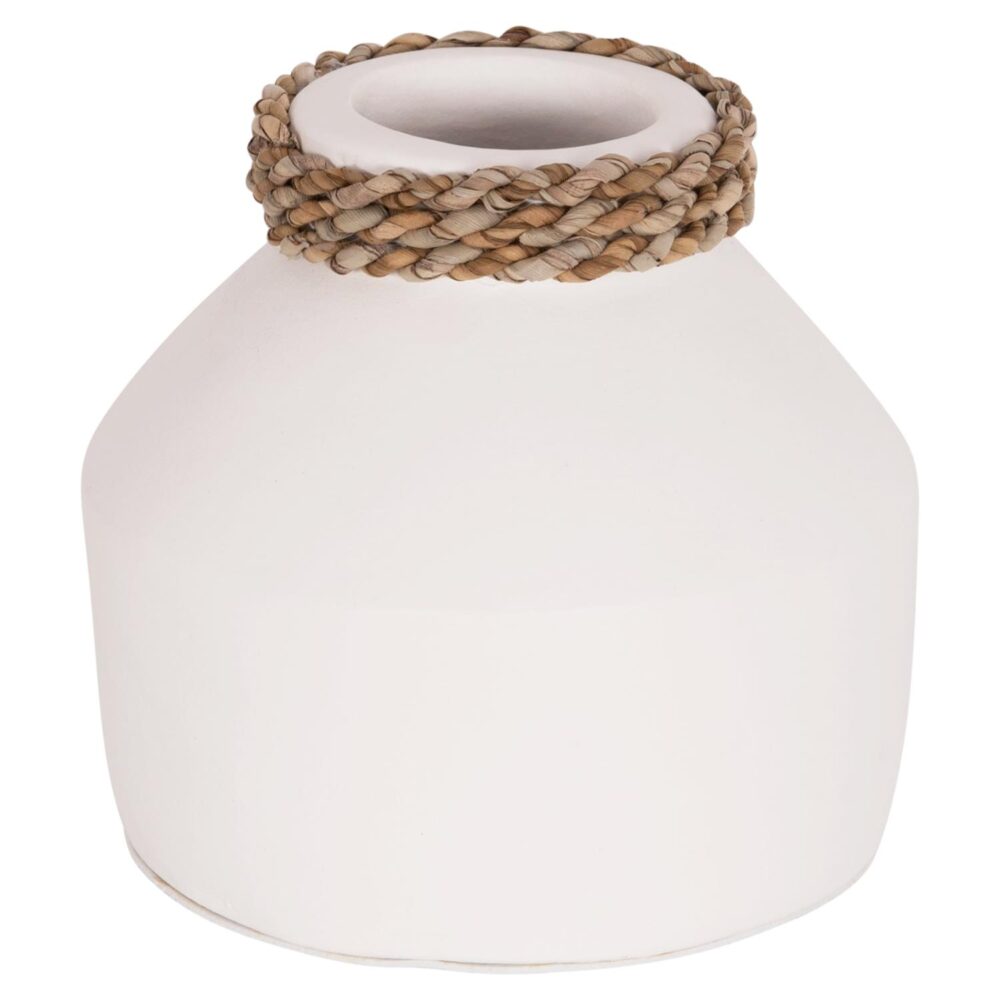 Επιτραπέζιο διακοσμητικό βάζο Cammer C4687.02XS τερακότα σε λευκό χρώμα Φ16x15Υεκ. Επιτραπέζιο διακοσμητικό βάζο Cammer C4687.02XS τερακότα σε λευκό χρώμα Φ16x15Υεκ.