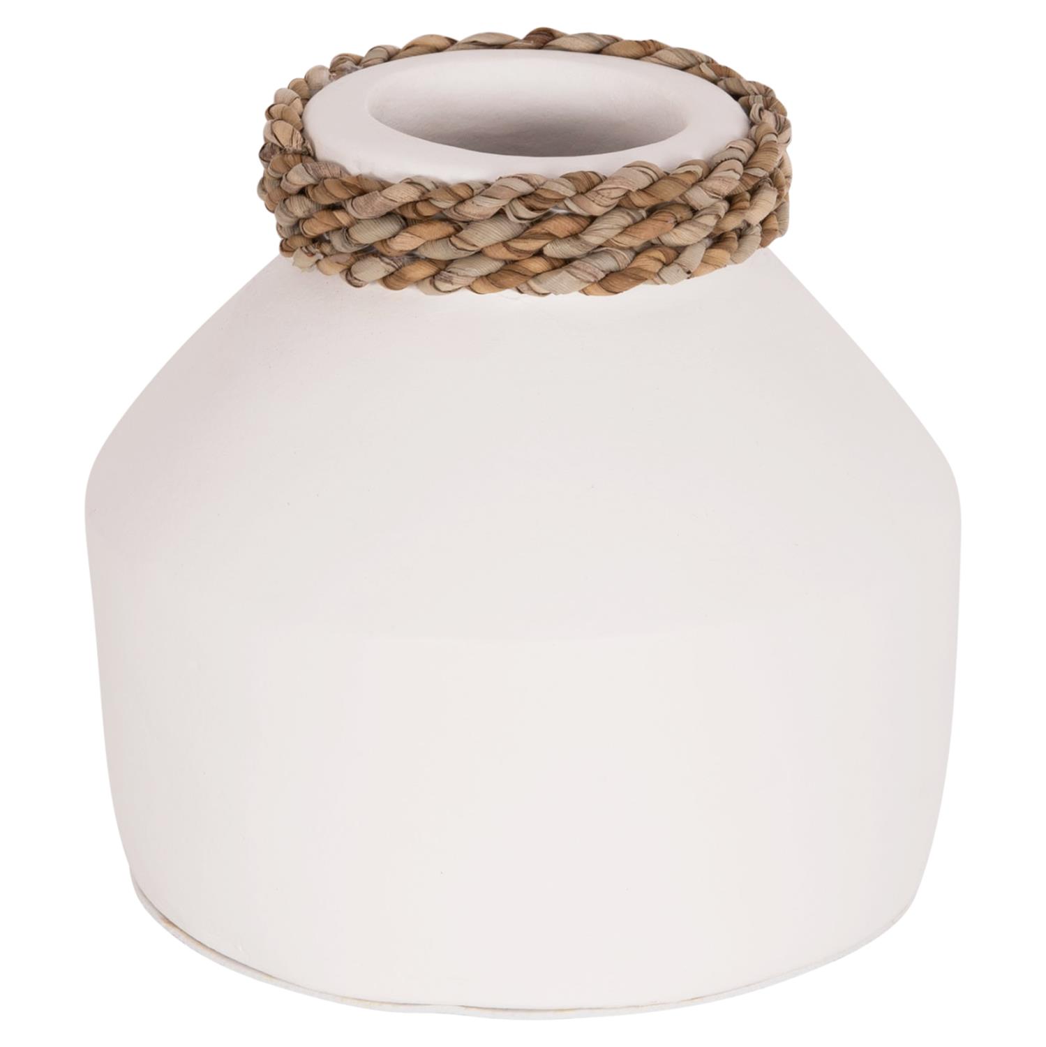 Επιτραπέζιο διακοσμητικό βάζο Cammer C4687.02XS τερακότα σε λευκό χρώμα Φ16x15Υεκ. Επιτραπέζιο διακοσμητικό βάζο Cammer C4687.02XS τερακότα σε λευκό χρώμα Φ16x15Υεκ.