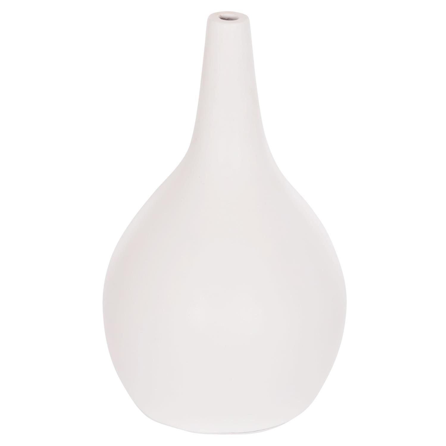 Επιτραπέζιο διακοσμητικό βάζο Deni C4663.02L fiber cement σε λευκό χρώμα Φ26x39Υεκ Επιτραπέζιο διακοσμητικό βάζο Deni C4663.02L fiber cement σε λευκό χρώμα Φ26x39Υεκ