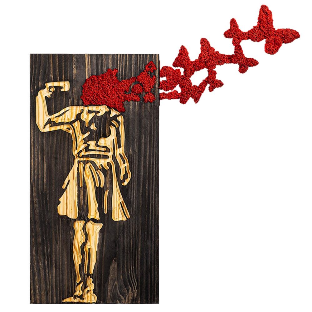 Διακοσμητικό Τοίχου C4755 Φιγούρα Κοριτσιού Φύλλα Μετάλλου - Ξύλο 62x3(βάθος)x70Υεκ. Διακοσμητικό Τοίχου C4755 Φιγούρα Κοριτσιού Φύλλα Μετάλλου - Ξύλο 62x3(βάθος)x70Υεκ.