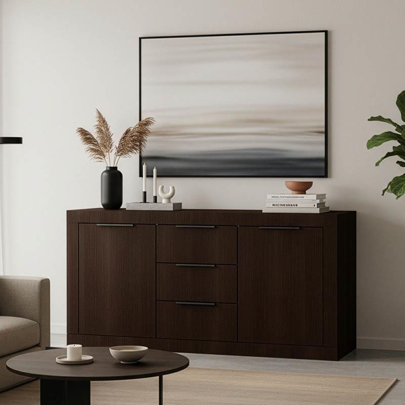 Μπουφές Doha σε wenge απόχρωση 150x45x80.5εκ Μπουφές Doha σε wenge απόχρωση 150x45x80.5εκ