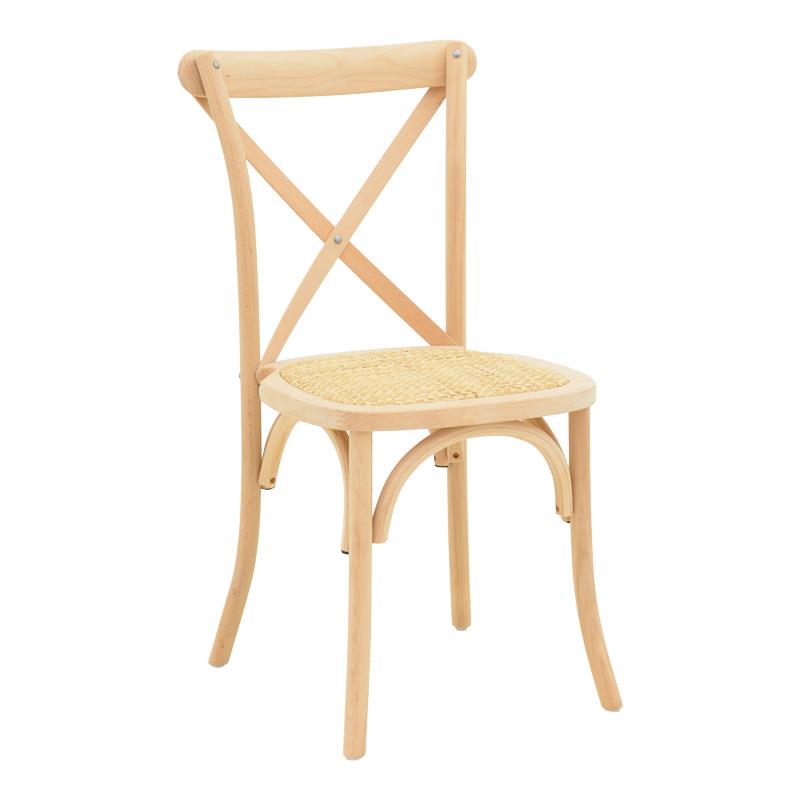 Καρέκλα Dylon στοιβαζόμενη ξύλο οξιάς-rattan άβαφη 48x52x89εκ Καρέκλα Dylon στοιβαζόμενη ξύλο οξιάς-rattan άβαφη 48x52x89εκ