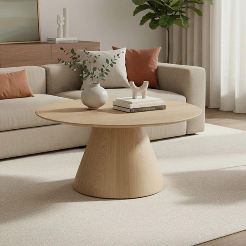 Τραπεζάκι σαλονιού Donda mdf σε sonoma απόχρωση Φ80x45εκ Τραπεζάκι σαλονιού Donda mdf σε sonoma απόχρωση Φ80x45εκ