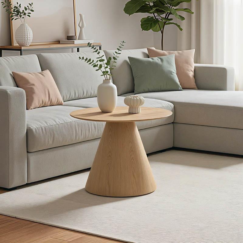 Τραπεζάκι σαλονιού Donda mdf σε sonoma απόχρωση Φ60x40εκ Τραπεζάκι σαλονιού Donda mdf σε sonoma απόχρωση Φ60x40εκ