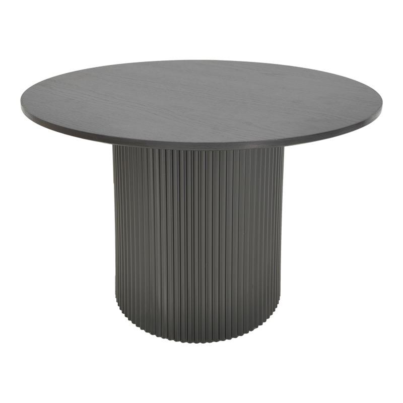 Τραπέζι Karulo mdf σε μαύρη απόχρωση Φ120x76εκ Τραπέζι Karulo mdf σε μαύρη απόχρωση Φ120x76εκ