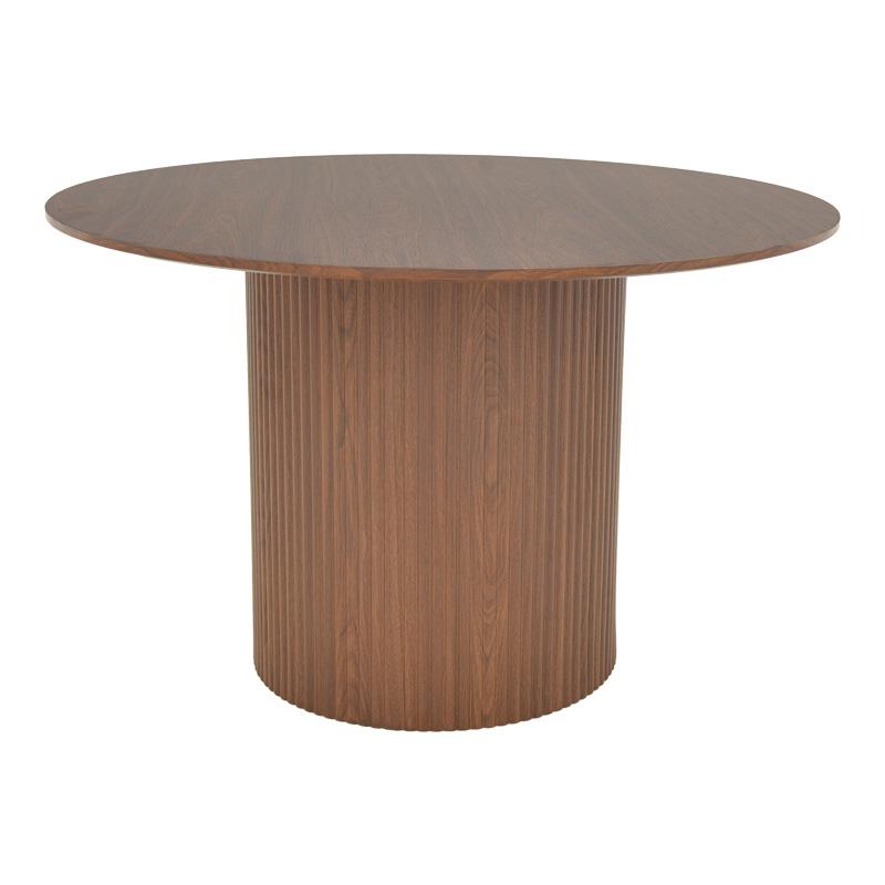 Τραπέζι Karulo mdf σε καρυδί απόχρωση Φ120x76εκ Τραπέζι Karulo mdf σε καρυδί απόχρωση Φ120x76εκ