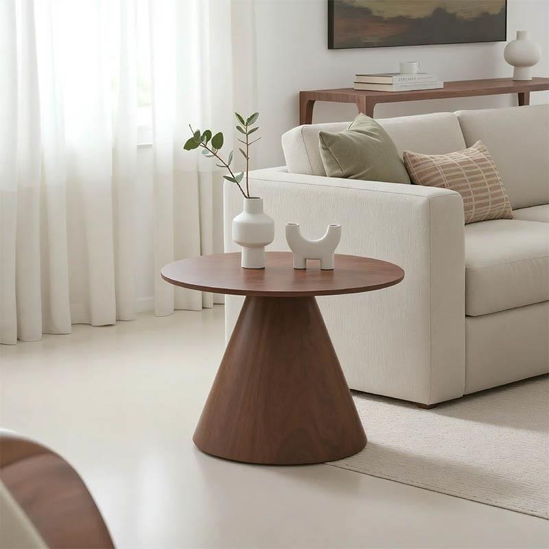 Τραπεζάκι σαλονιού Donda mdf σε καρυδί απόχρωση Φ60x40εκ Τραπεζάκι σαλονιού Donda mdf σε καρυδί απόχρωση Φ60x40εκ
