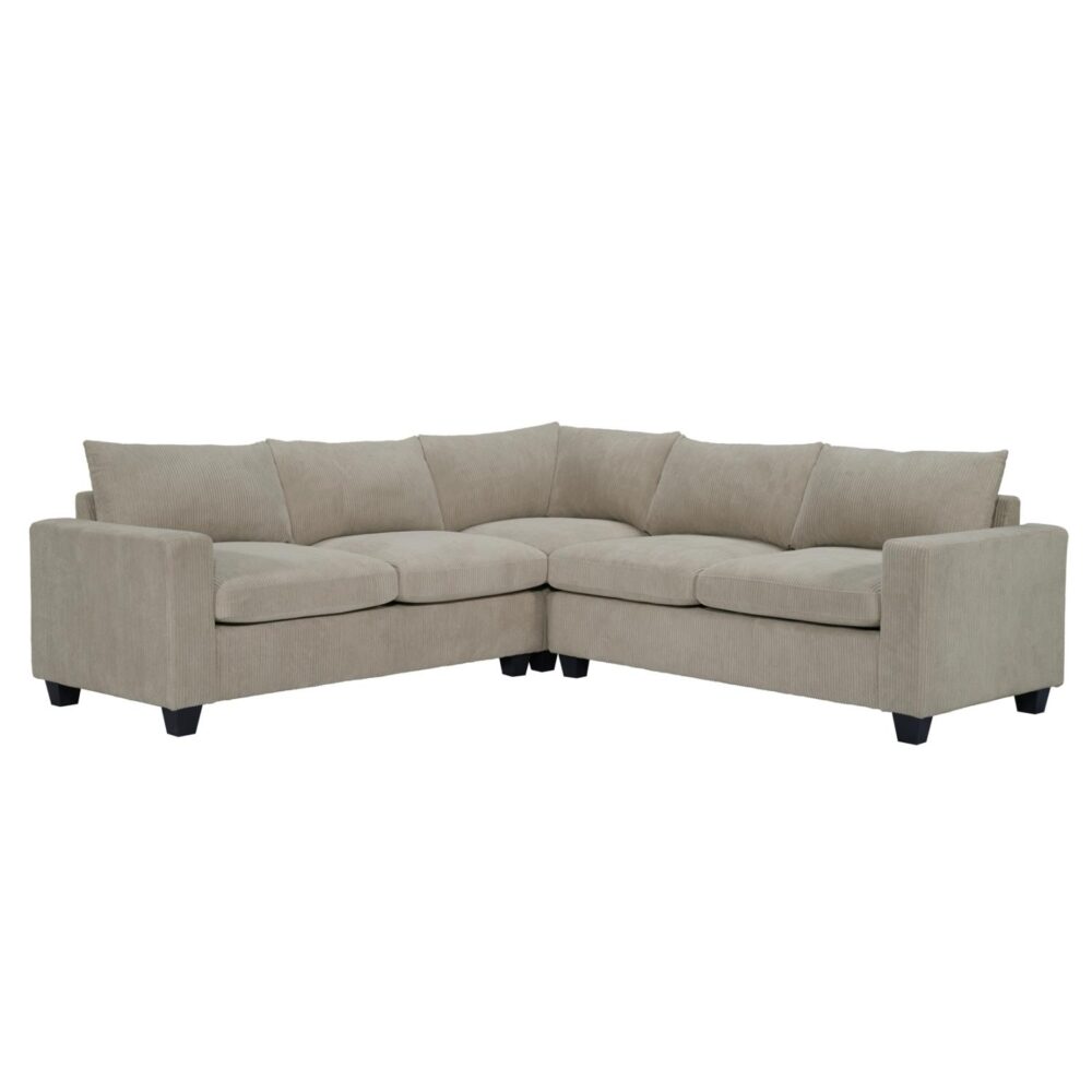 Γωνιακός Καναπές CALDER σε Μπέζ Ύφασμα 254x254x91Υεκ. Γωνιακός Καναπές CALDER σε Μπέζ Ύφασμα 254x254x91Υεκ.
