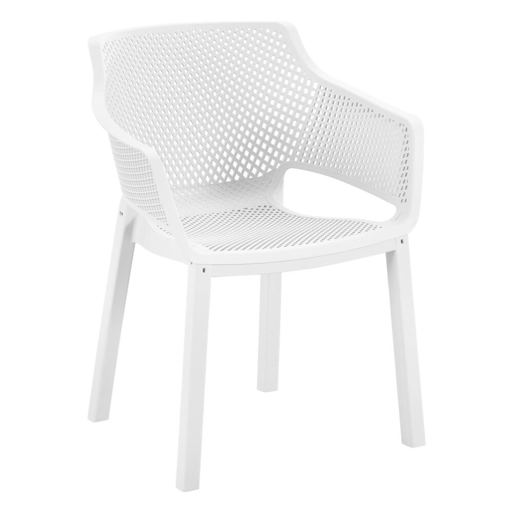 Καρέκλα Πολυθρόνα PEGGY C6368.01 Πολυπροπυλενίου Λευκό 60x55x79Υεκ