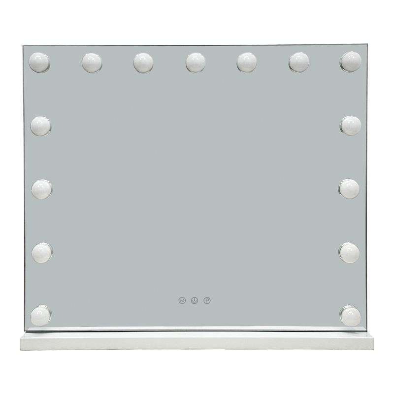 Καθρέπτης Led Hollywood Inart μέταλλο λευκό 60x12x52.3εκ Καθρέπτης Led Hollywood Inart μέταλλο λευκό 60x12x52.3εκ