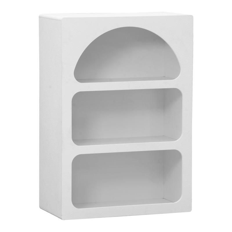 Βιβλιοθήκη-ραφιέρα Emersi mdf σε λευκή απόχρωση 70x35x100εκ Βιβλιοθήκη-ραφιέρα Emersi mdf σε λευκή απόχρωση 70x35x100εκ