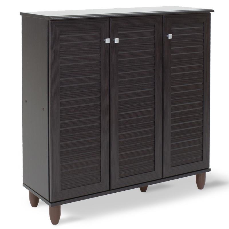 Παπουτσοθήκη-ντουλάπι SANTO 16 ζεύγων χρώμα wenge 89,5x34,5x91,5εκ Παπουτσοθήκη-ντουλάπι SANTO 16 ζεύγων χρώμα wenge 89,5x34,5x91,5εκ