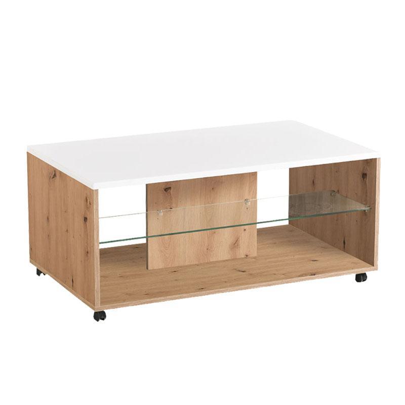 Τραπεζάκι Σαλονιού Bert Artisan Oak - Λευκή Λάκα 101x60x45 εκ. Τραπεζάκι Σαλονιού Bert Artisan Oak - Λευκή Λάκα 101x60x45 εκ.