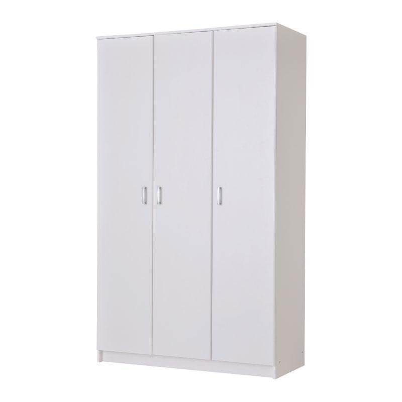 Ντουλάπα Hana 3K Λευκό 120x52x205 εκ. Ντουλάπα Hana 3K Λευκό 120x52x205 εκ.