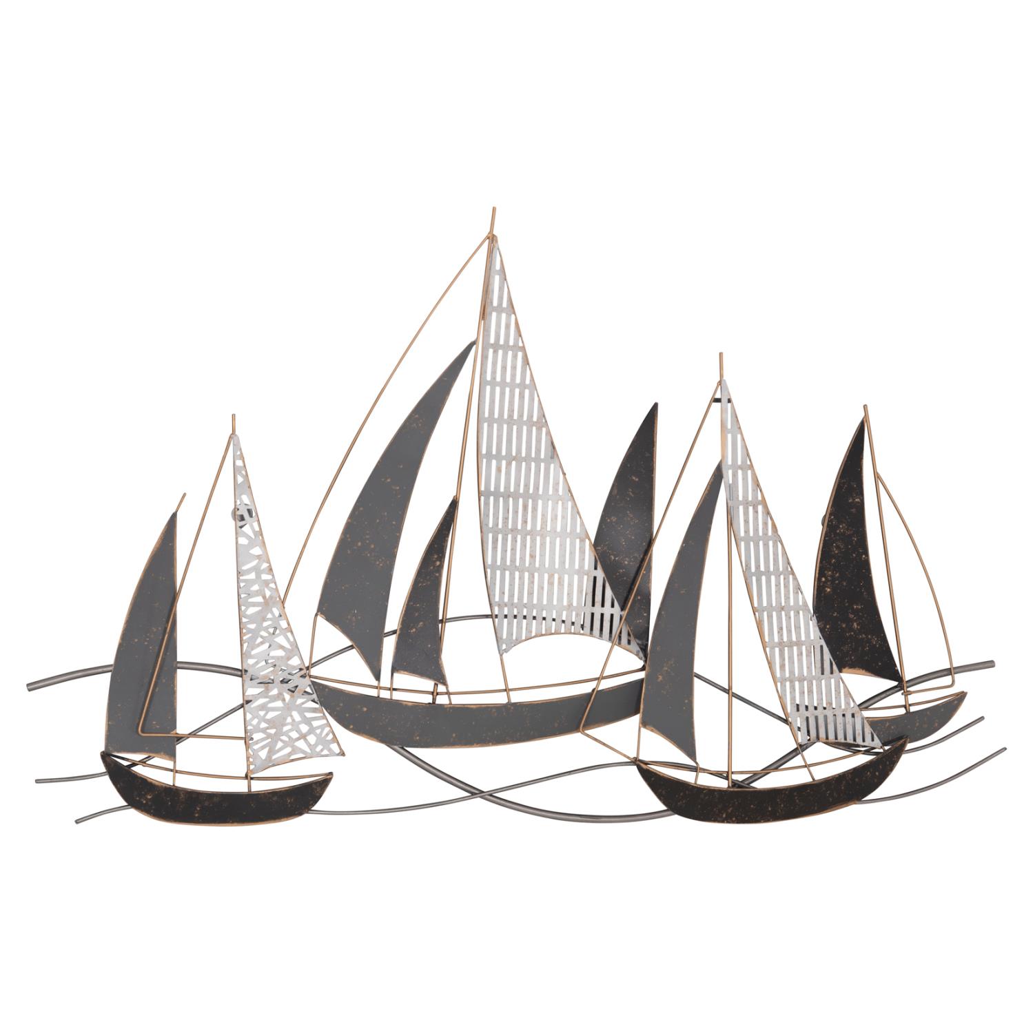 ΜΕΤΑΛΛΙΚΟ ΔΙΑΚΟΣΜΗΤΙΚΟ ΤΟΙΧΟΥ  ΑΝΘΡΑΚΙ ΛΕΥΚΟ ΧΡΥΣΟ 92x3x56Y εκ.