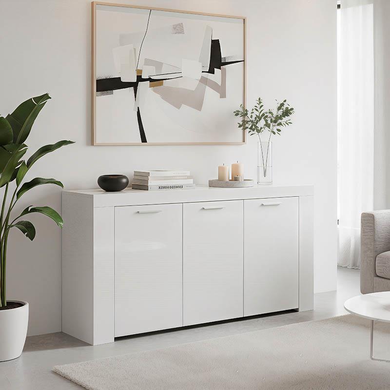 Μπουφές Joanna λευκό 144x42x80εκ Μπουφές Joanna λευκό 144x42x80εκ